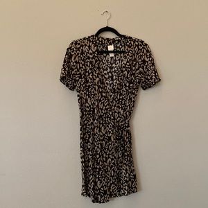 H&M - Leopard Print Mini Wrap Dress